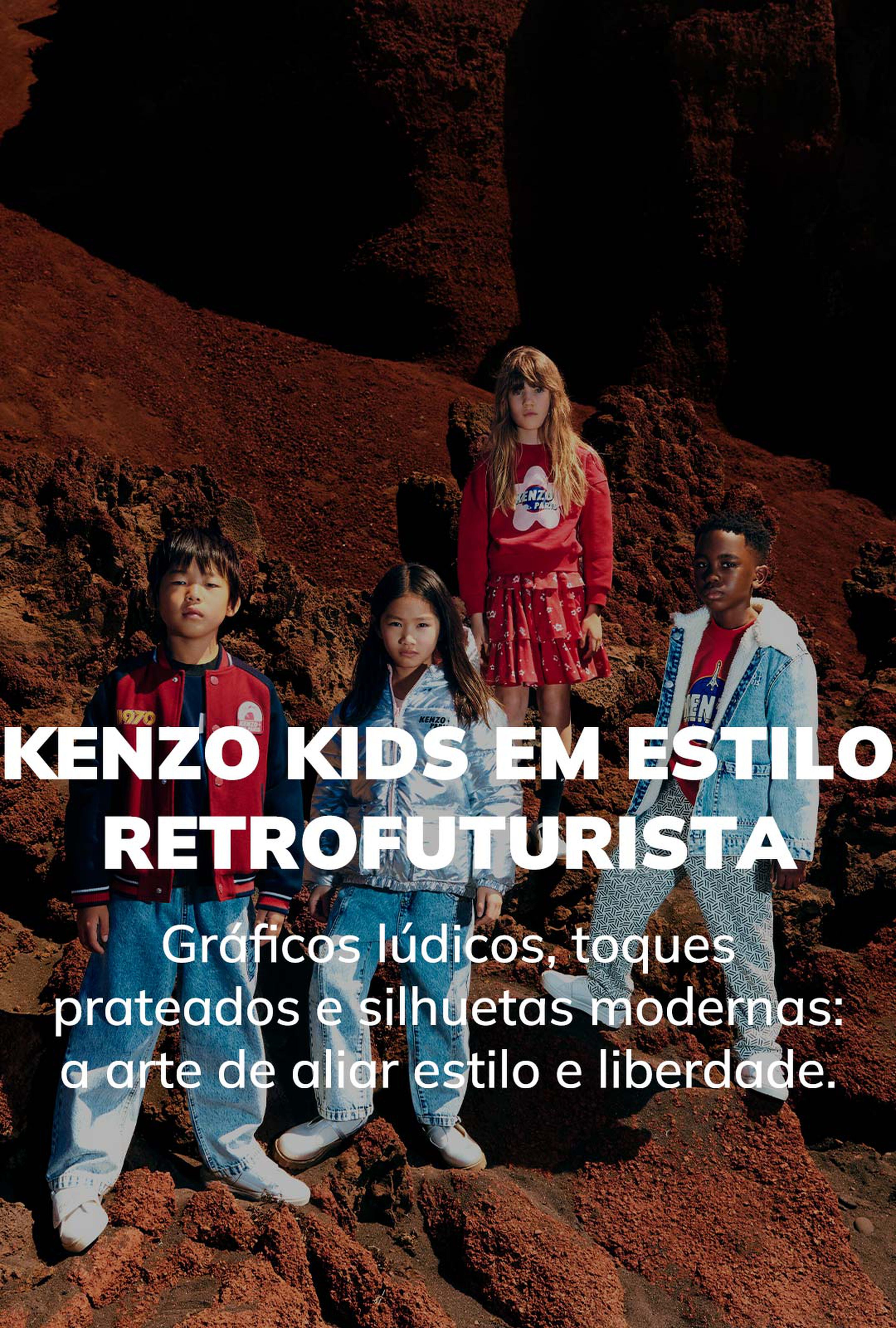 A roupa e os acessórios para crianças da marca KENZO KIDS na Kids around