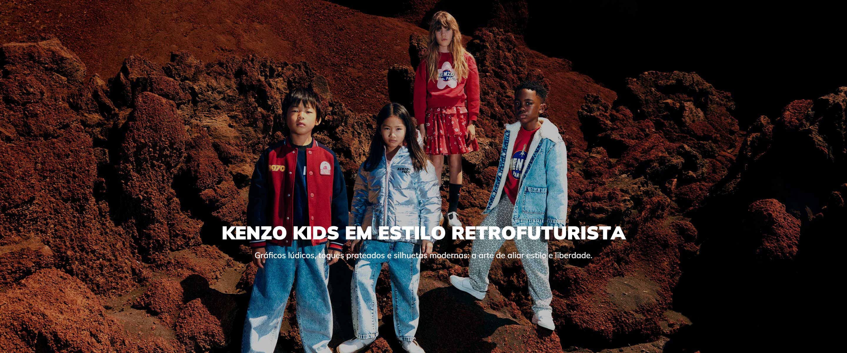 A roupa e os acessórios para crianças da marca KENZO KIDS na Kids around