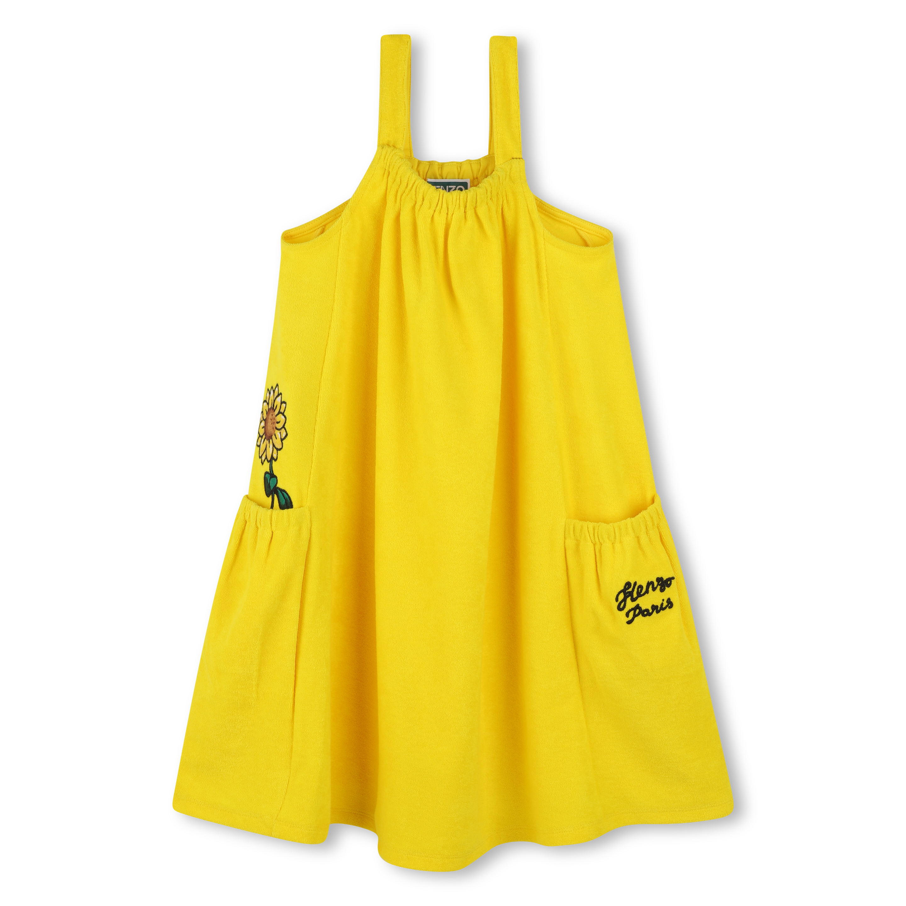 Look Kenzo para menina: vestido colorido e moderno, moda infantil premium e de luxo na Kidsaround