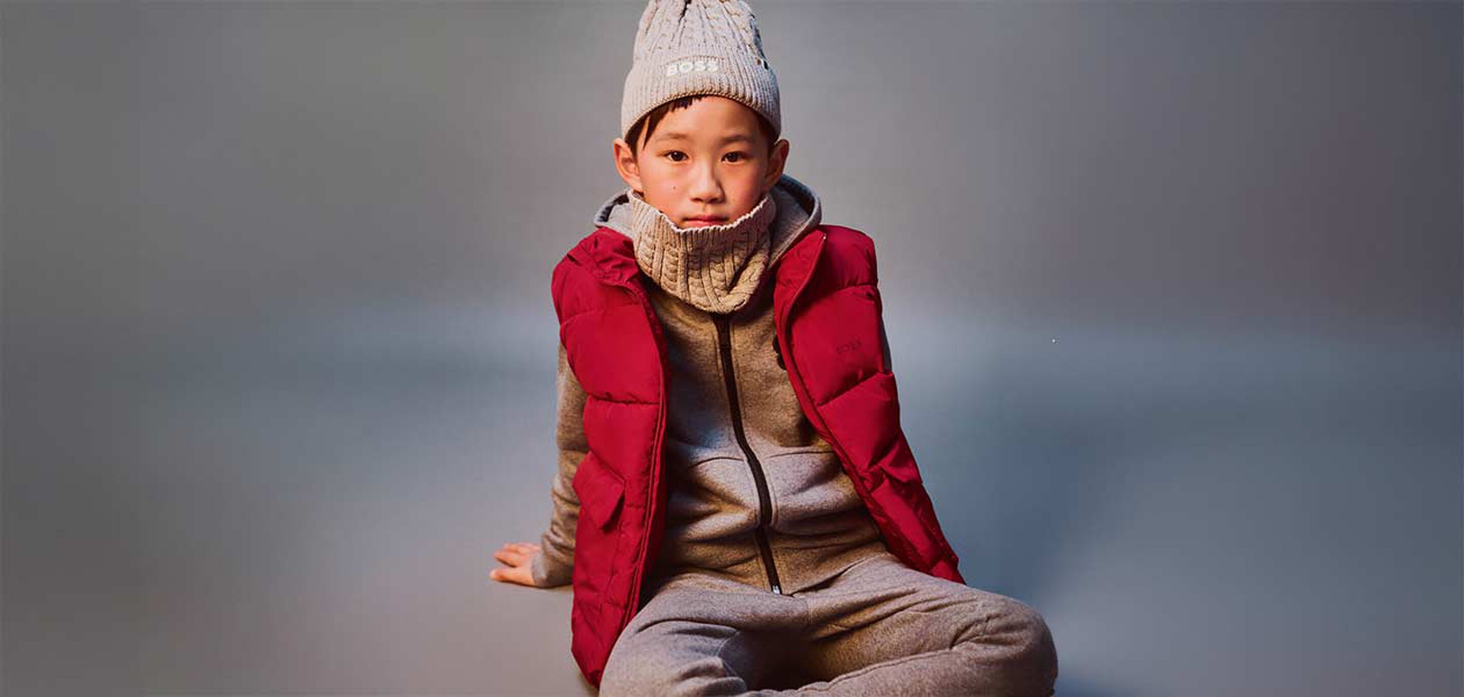 Winter 2025 children&rsquo;s fashion colours blending elegant neutrals and deep blue accents