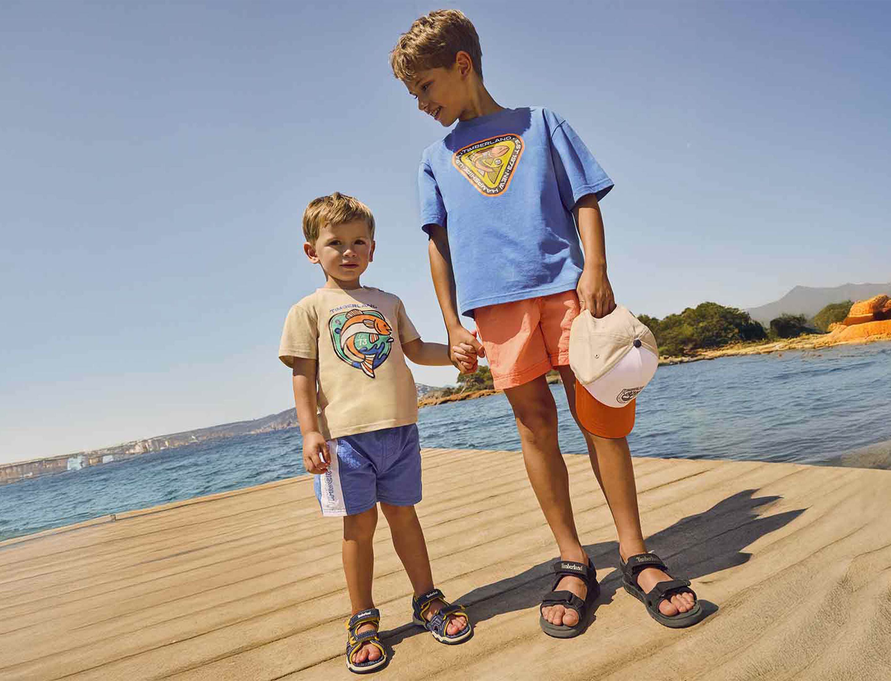 Timberland brand on kids around