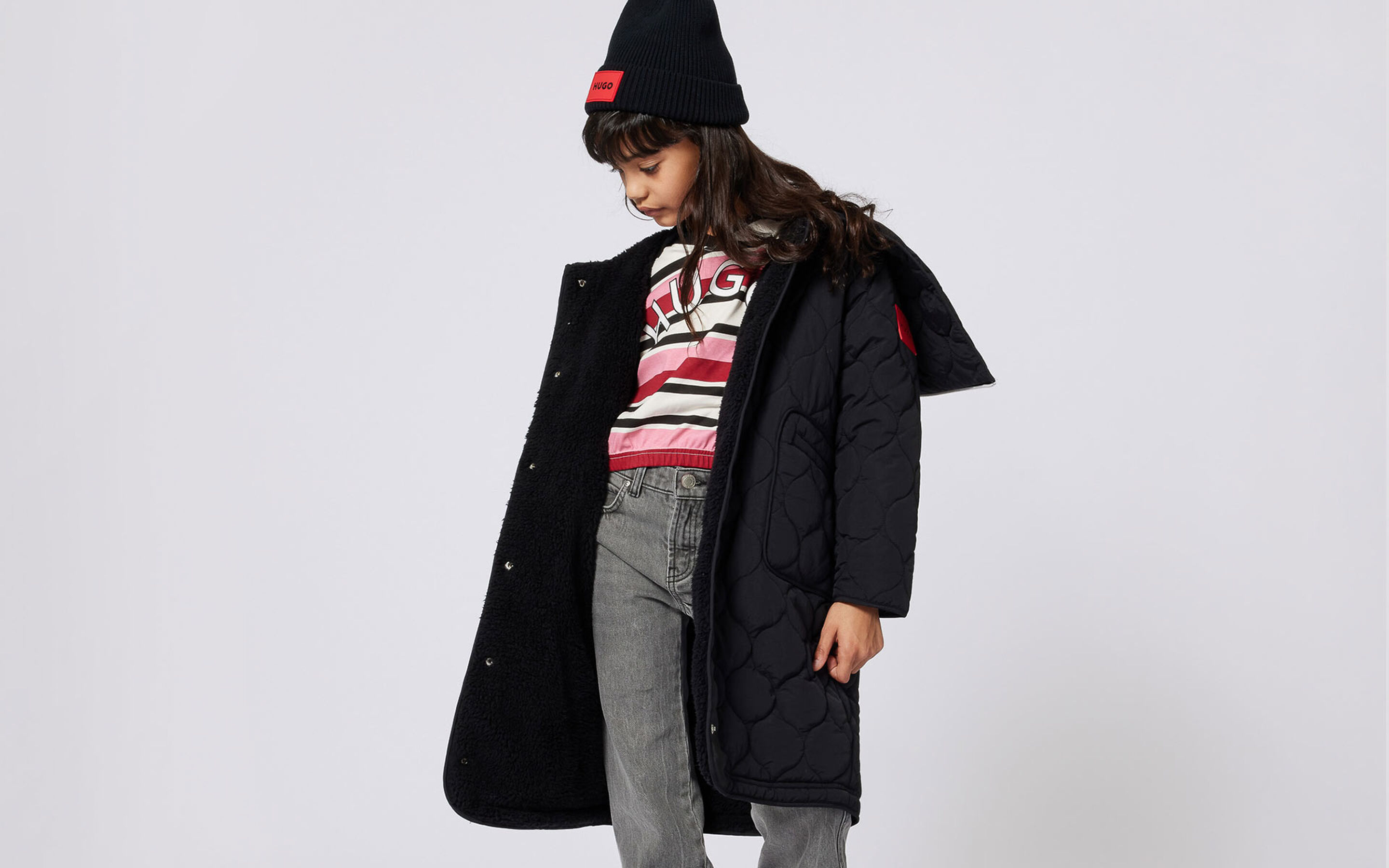 Denim for kids Hugo brand on Kids around