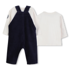 Conjunto de jardineira de veludo cotel&ecirc; TIMBERLAND 
                    BOY