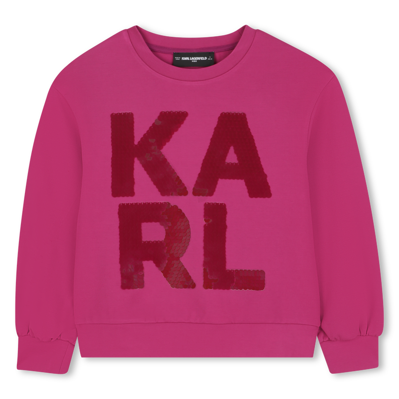 Sweatshirt de manga comprida KARL LAGERFELD KIDS 
                    GIRL