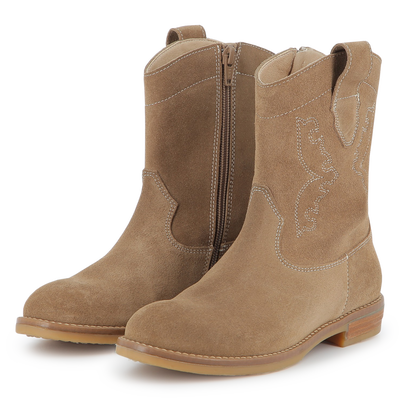 Botas ocidentais em couro bovino ZADIG & VOLTAIRE GIRL