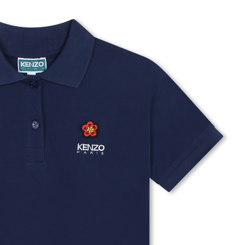 Short-Sleeved Cotton Dress KENZO KIDS 
                    GIRL