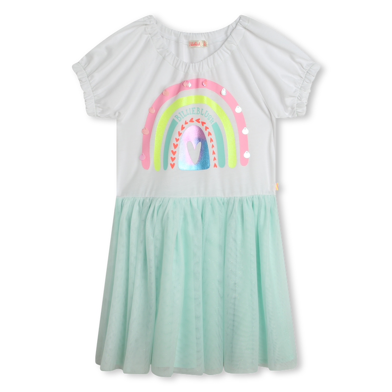 Vestido bimatéria BILLIEBLUSH 
                    GIRL