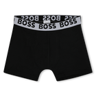 Lote de 3 boxers em algod&atilde;o BOSS 
                    BOY