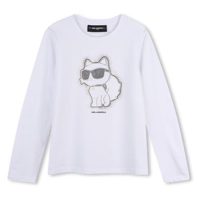 Camiseta de manga longa KARL LAGERFELD KIDS GIRL