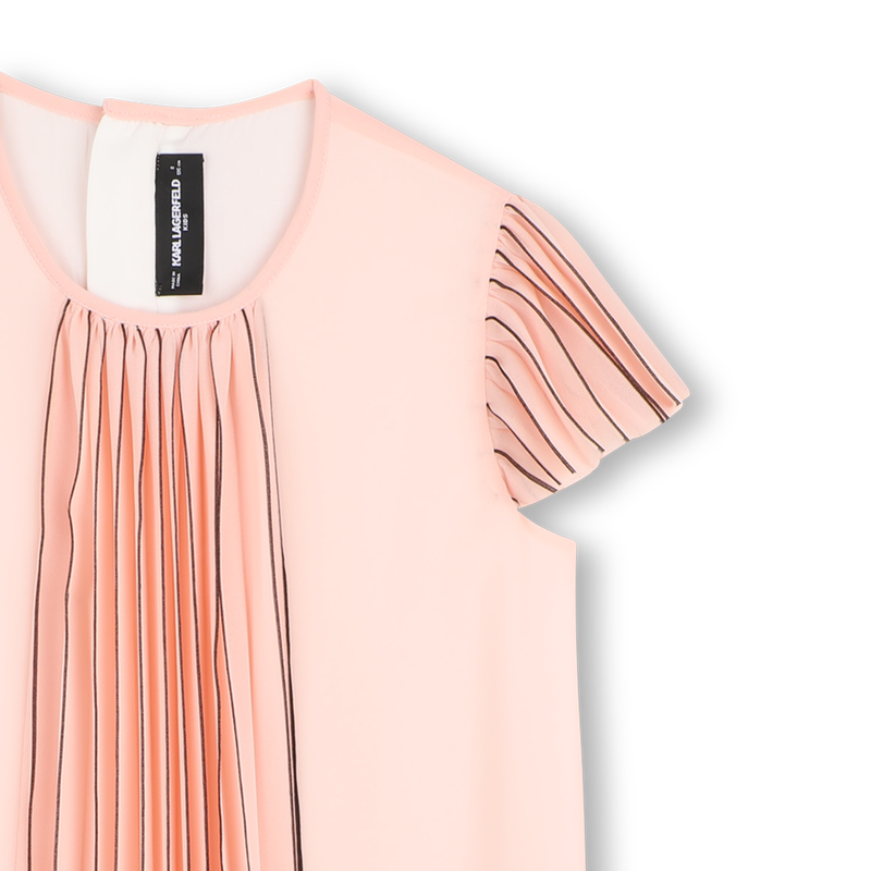 Vestido de mangas curtas KARL LAGERFELD KIDS 
                        GIRL