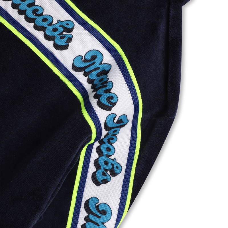 Velvet zip-up hoodie THE MARC JACOBS 
                    BOY