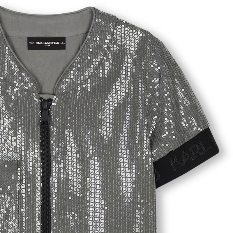 Vestido de manga curta KARL LAGERFELD KIDS 
                        GIRL