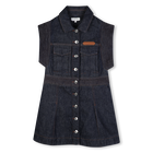 Vestido em denim LANVIN 
                    GIRL
