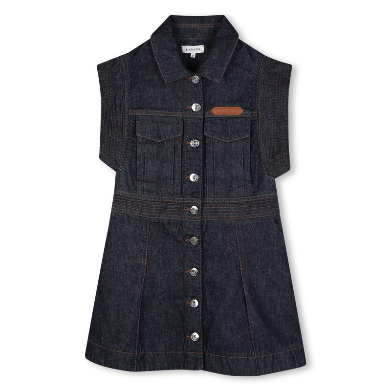 Vestido em denim LANVIN 
                        GIRL
