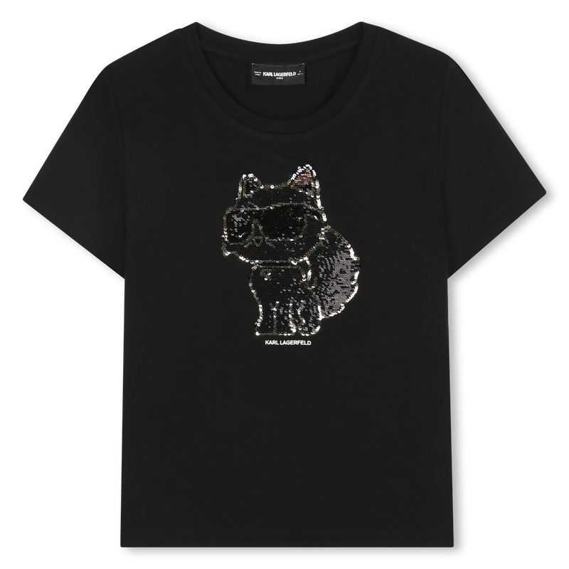 T-shirt de manga curta KARL LAGERFELD KIDS 
                    GIRL