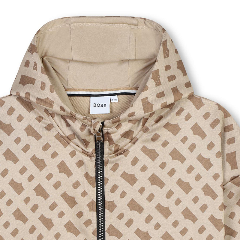 Cardigã em jacquard com capuz BOSS 
                    GIRL