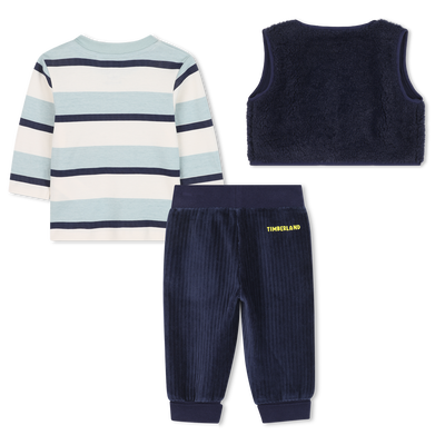 Conjunto de três peças com padrão de zebra TIMBERLAND BOY