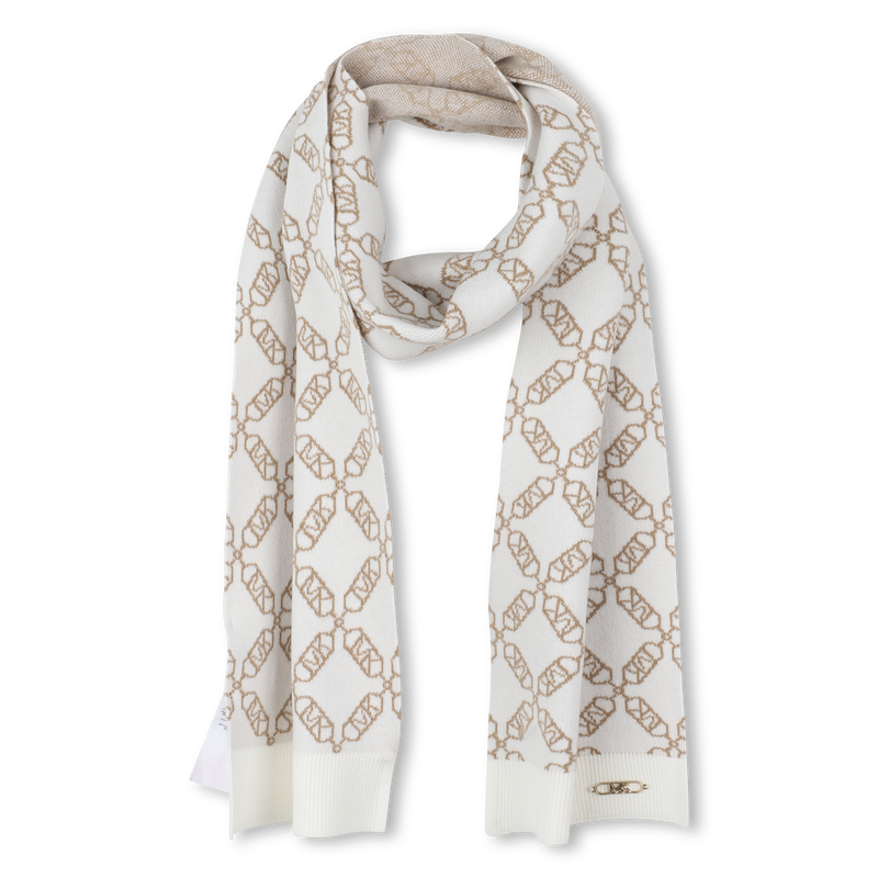 Cachecol de malha com jacquard MICHAEL KORS 
                    GIRL