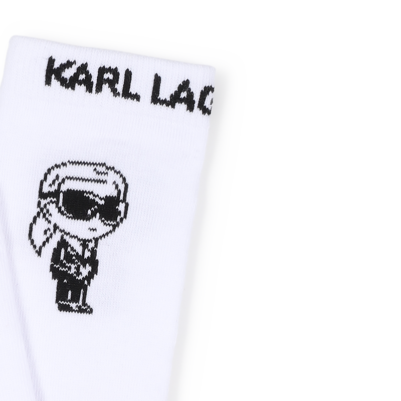 MEIAS ESTAMPADAS NA ALTURA DO JOELHO KARL LAGERFELD KIDS 
                        UNISEX