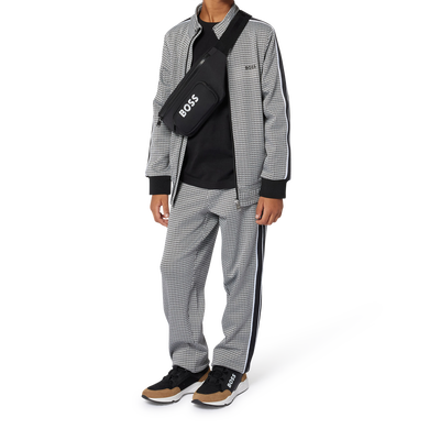 Cardig&atilde; estampado com fecho BOSS BOY