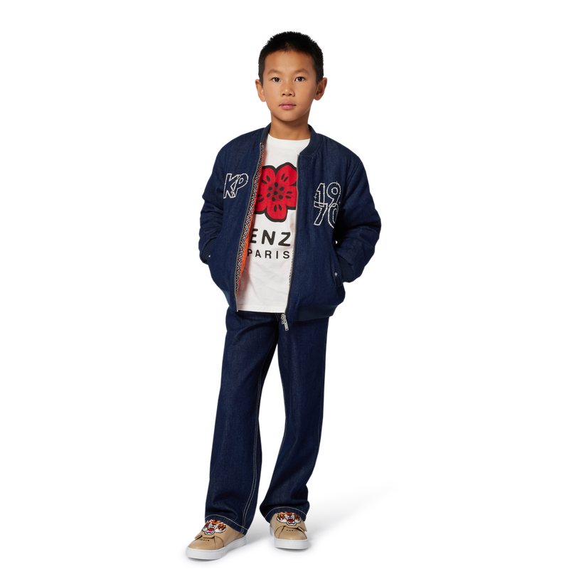 T&ecirc;nis de couro KENZO KIDS 
                        UNISEX