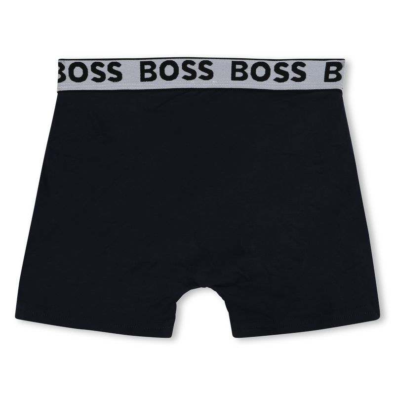 Set of 3 cotton boxer shorts BOSS 
                    BOY