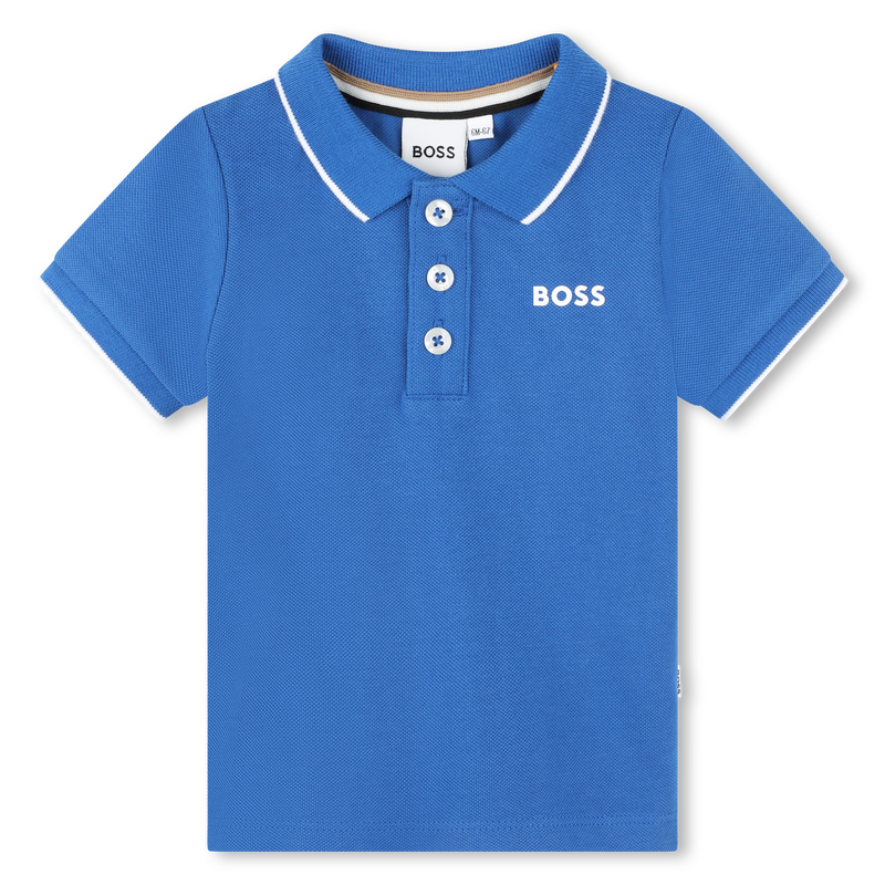 Short-sleeved cotton polo BOSS 
                    BOY
