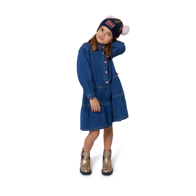 Vestido de ganga com colarinho BILLIEBLUSH 
                    GIRL