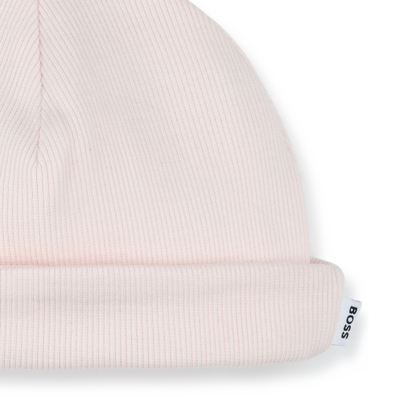 Gorro canelado com dobra BOSS 
                        GIRL