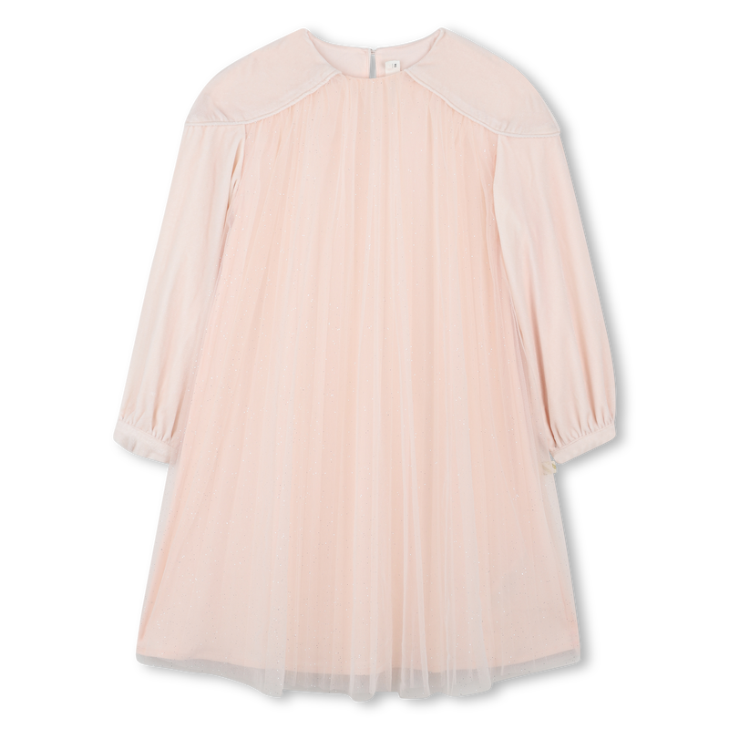 Vestido bimaterial BILLIEBLUSH 
                    GIRL