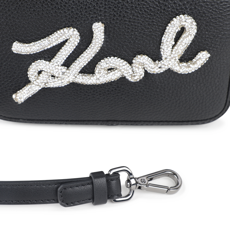 Bolsa, tecido granulado e revestido liso KARL LAGERFELD KIDS 
                    GIRL