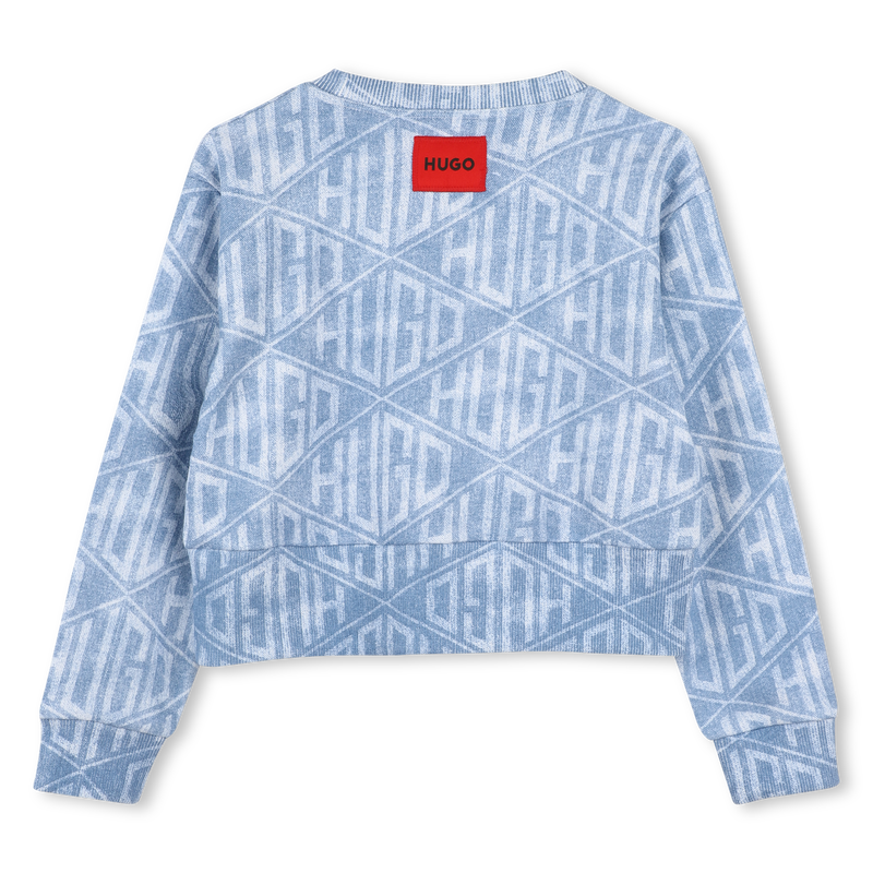 Sweatshirt em molet&atilde;o HUGO 
                        GIRL