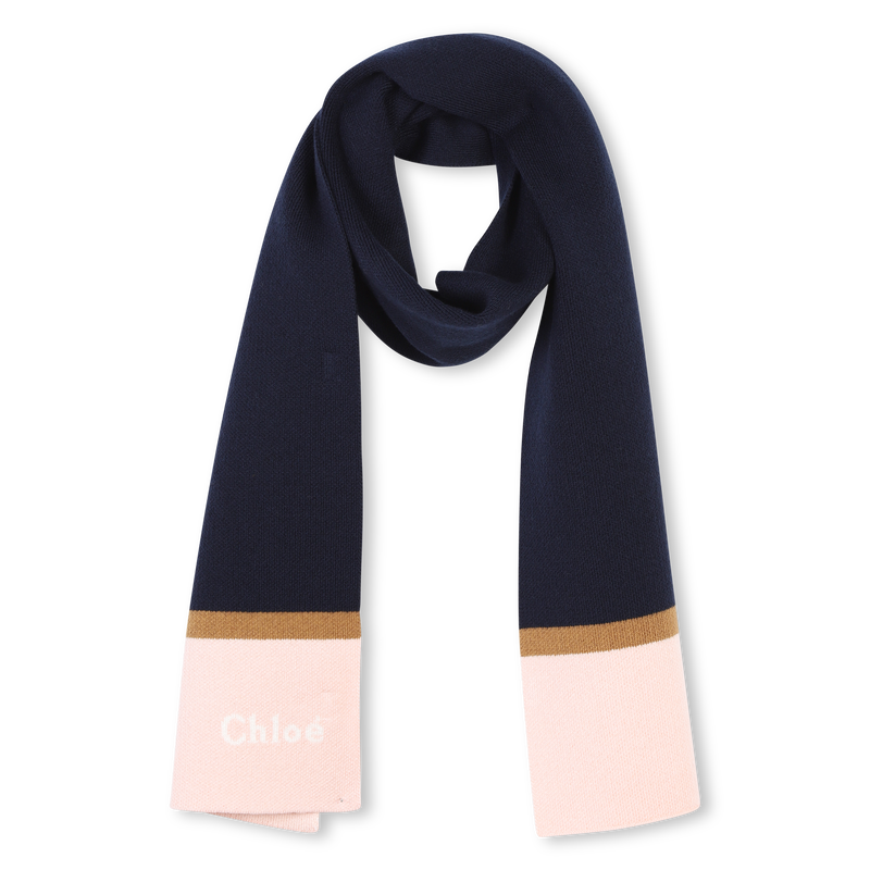 Cachecol de malha tricolor CHLOE 
                    GIRL