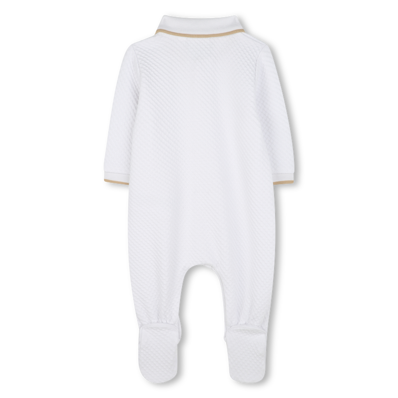 Pijama com gola polo BOSS 
                        BOY