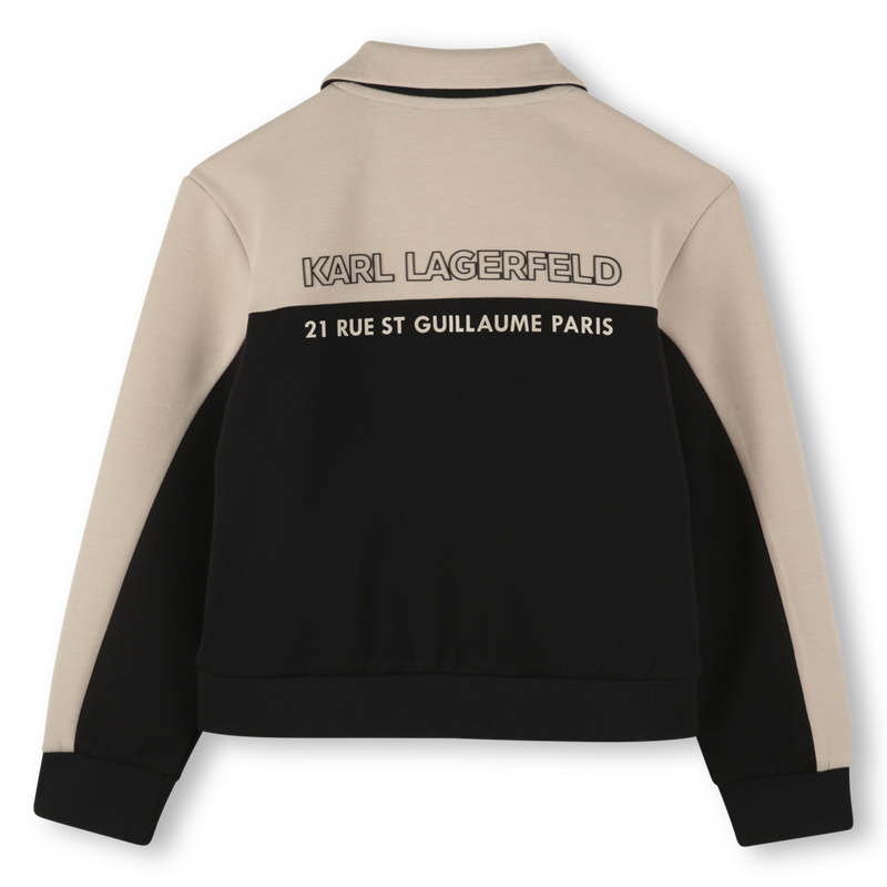 Cardigã bicolor KARL LAGERFELD KIDS 
                    BOY
