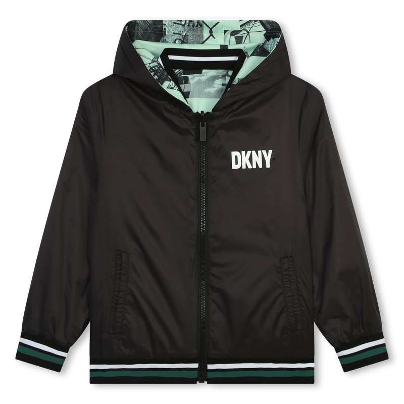 Blusão reversível com capuz DKNY 
                    BOY