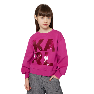 Sweatshirt de manga comprida KARL LAGERFELD KIDS GIRL