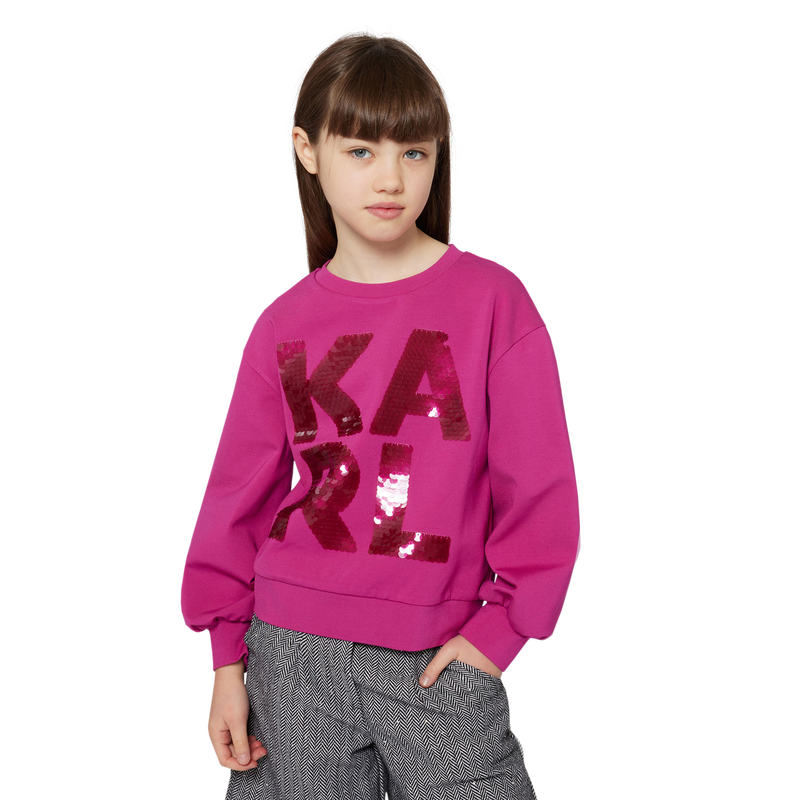 Sweatshirt de manga comprida KARL LAGERFELD KIDS 
                    GIRL