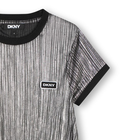 Vestido plissado manga curta DKNY 
                    GIRL