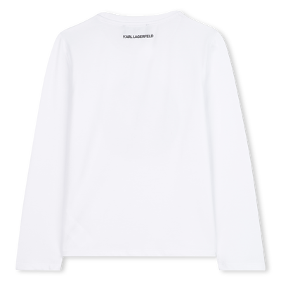 Camiseta de manga comprida KARL LAGERFELD KIDS GIRL
