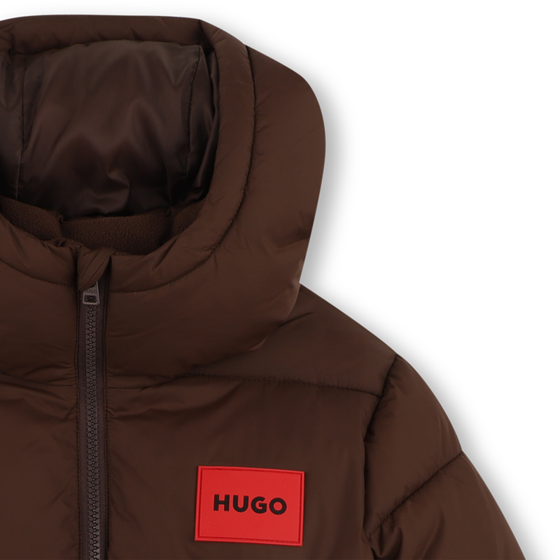 Casaco acolchoado com capuz HUGO 
                        BOY