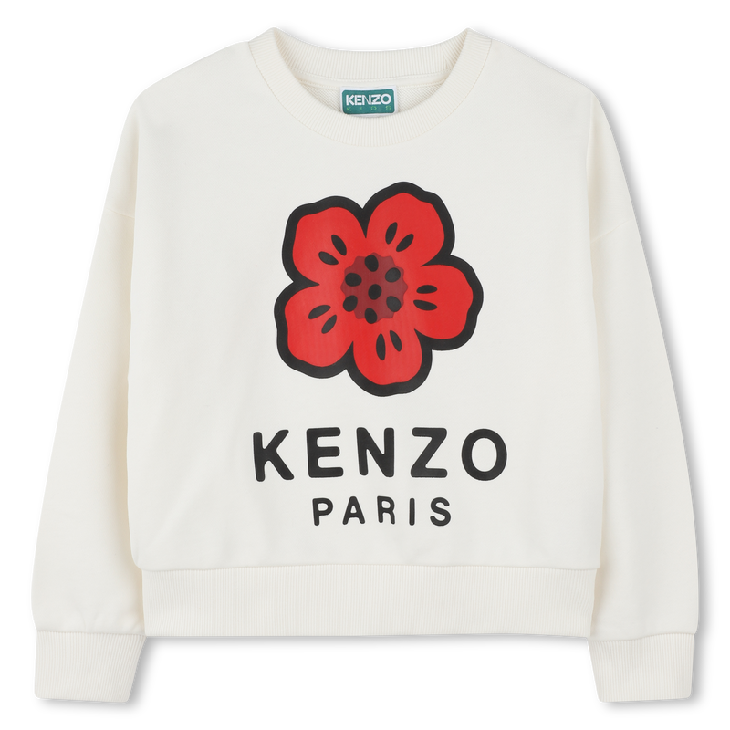 Sweatshirt em molet&atilde;o KENZO KIDS 
                        GIRL