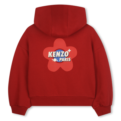Camisola com capuz polar KENZO KIDS GIRL