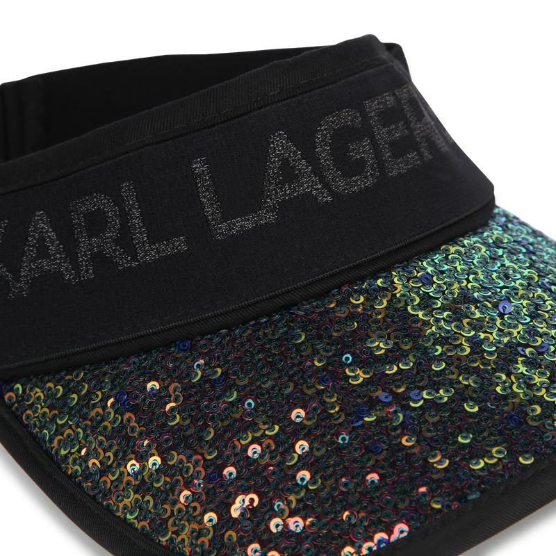 Viseira com lantejoulas KARL LAGERFELD KIDS 
                    GIRL