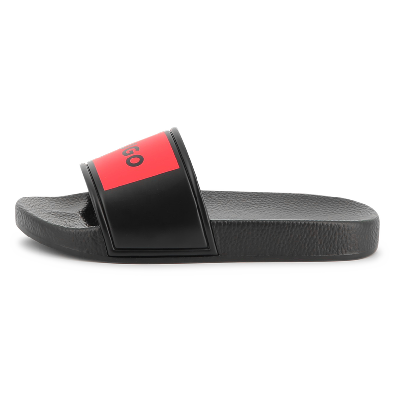 Chinelos com log&oacute;tipo HUGO 
                        BOY