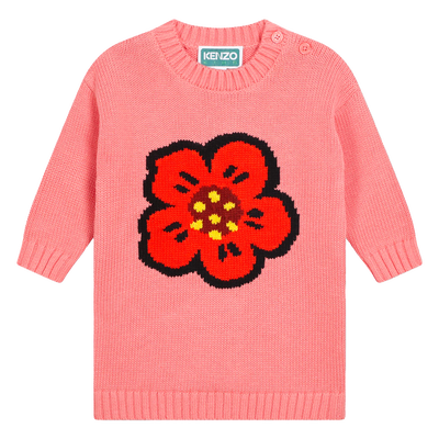 Vestido de malha KENZO KIDS GIRL
