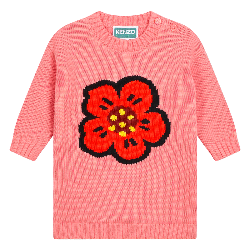 Vestido de malha KENZO KIDS 
                        GIRL
