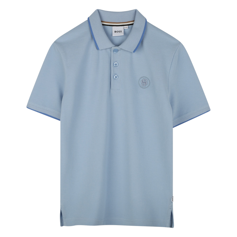 Polo corte direito em algod&atilde;o BOSS 
                        BOY