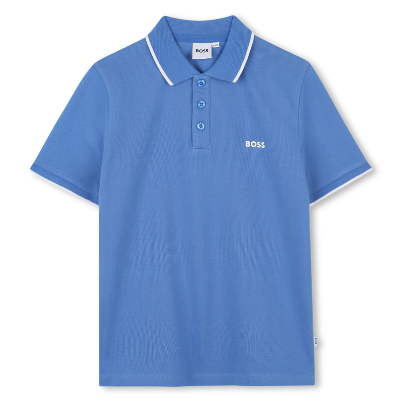 Polo liso de algod&atilde;o piqu&eacute; BOSS 
                        BOY