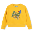 Sweatshirt em molet&atilde;o KENZO KIDS 
                    GIRL